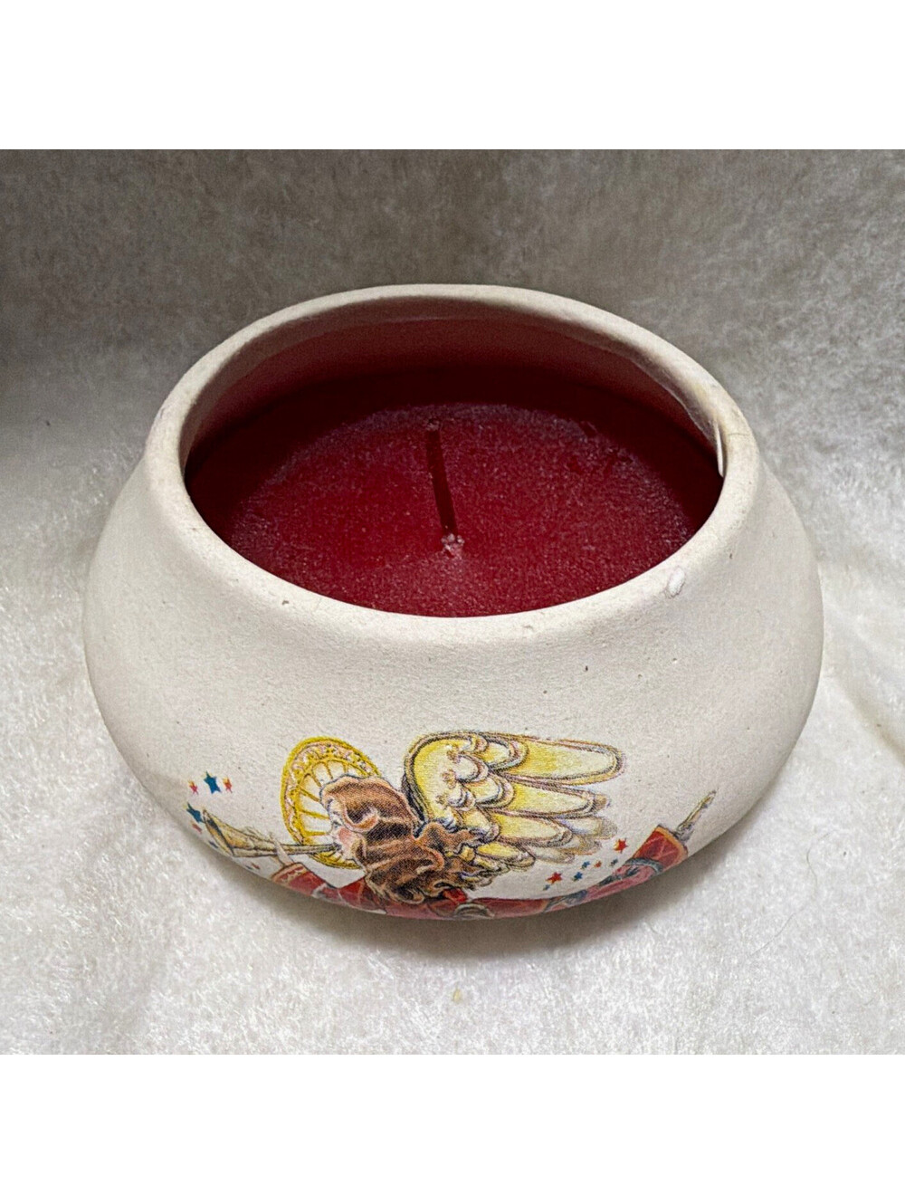 Designers by JusScent Musical Angel Ceramic Jar Candle, Single Wick, 8 oz
